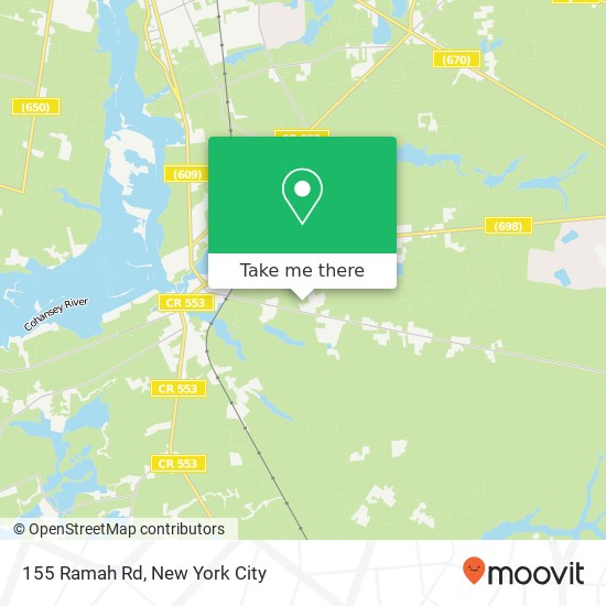 Mapa de 155 Ramah Rd, Bridgeton, NJ 08302