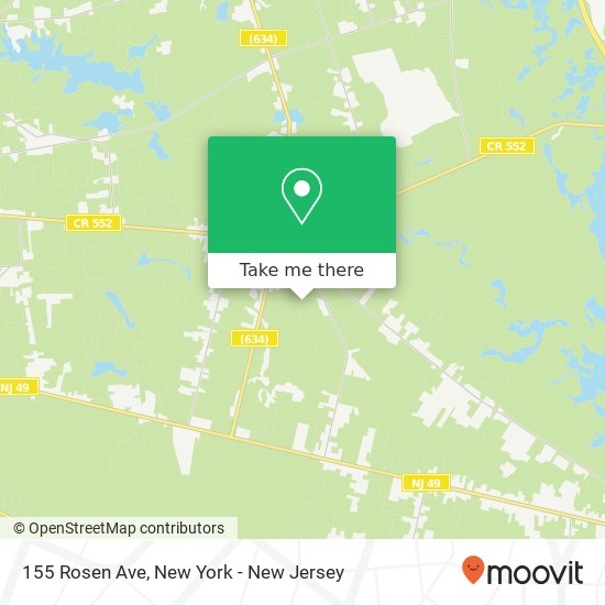 Mapa de 155 Rosen Ave, Millville, NJ 08332