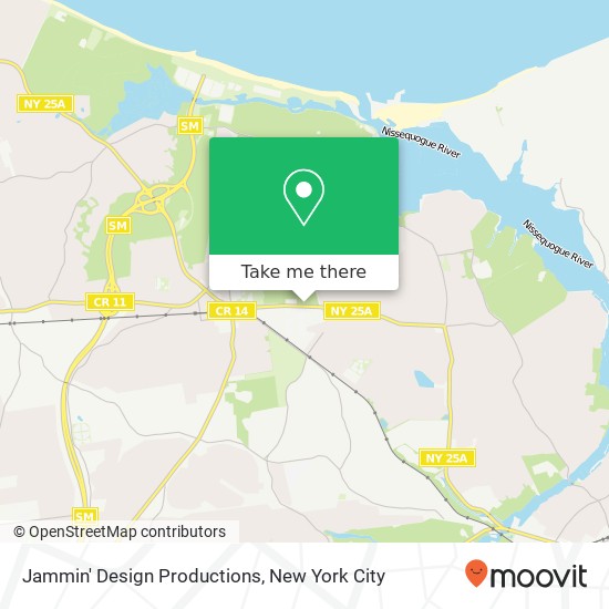 Mapa de Jammin' Design Productions