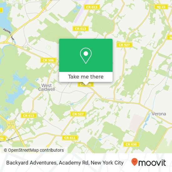 Mapa de Backyard Adventures, Academy Rd