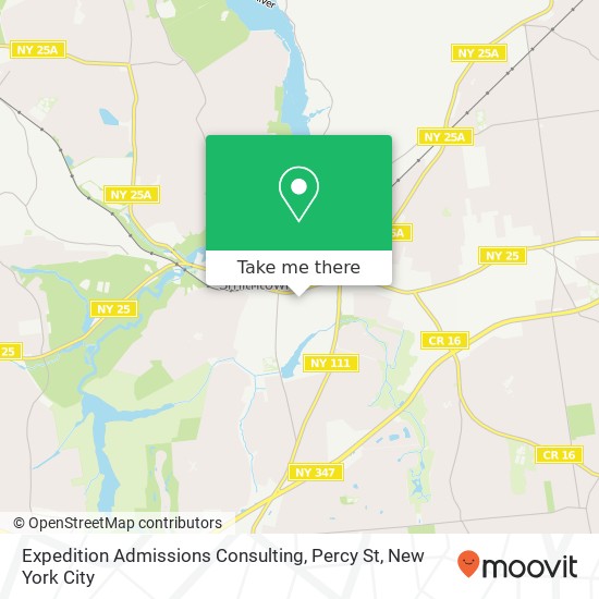 Mapa de Expedition Admissions Consulting, Percy St