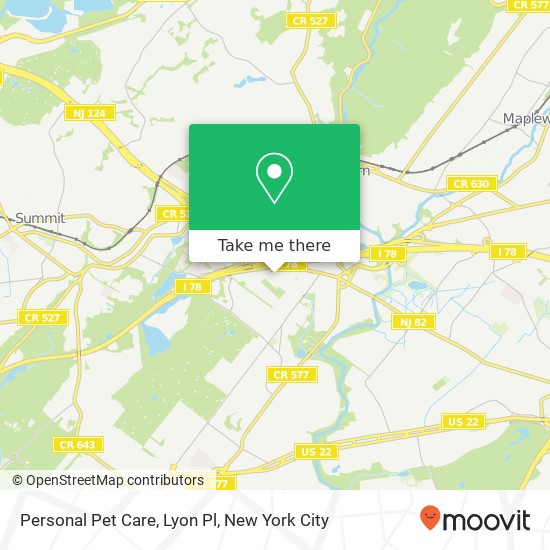 Mapa de Personal Pet Care, Lyon Pl