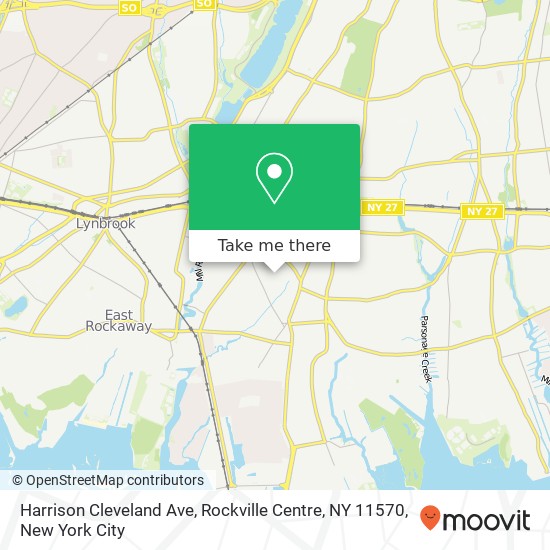 Mapa de Harrison Cleveland Ave, Rockville Centre, NY 11570