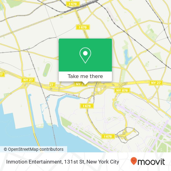 Inmotion Entertainment, 131st St map