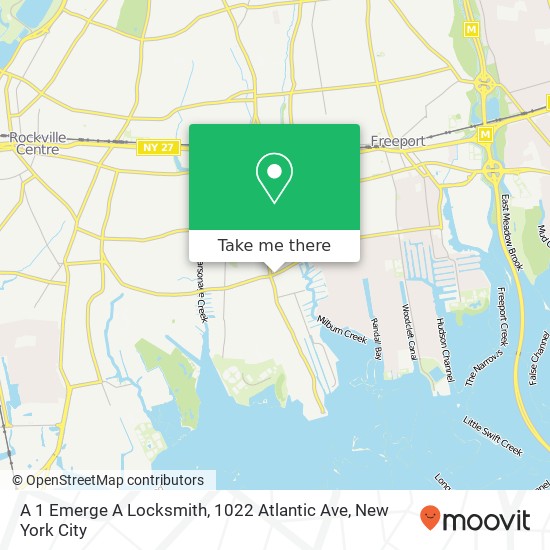 A 1 Emerge A Locksmith, 1022 Atlantic Ave map