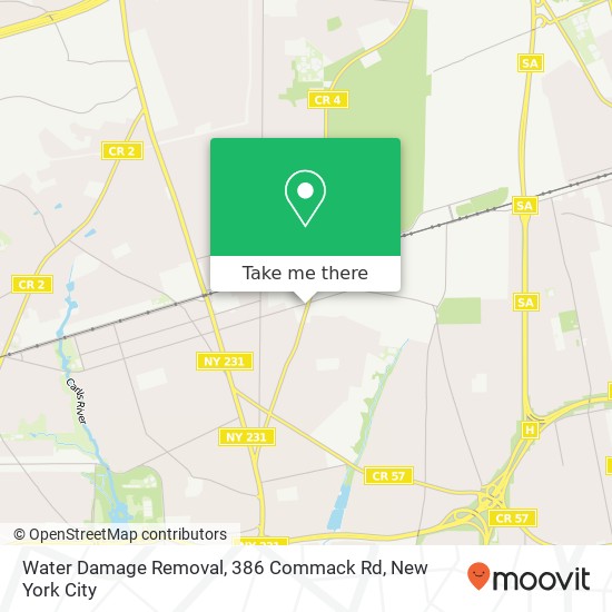 Water Damage Removal, 386 Commack Rd map