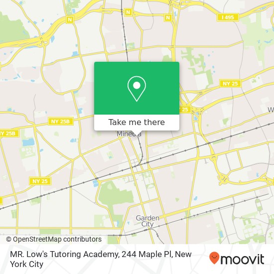 Mapa de MR. Low's Tutoring Academy, 244 Maple Pl