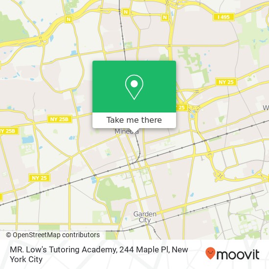 MR. Low's Tutoring Academy, 244 Maple Pl map