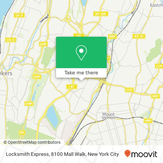 Locksmith Express, 8100 Mall Walk map