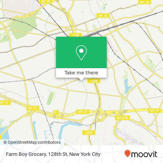 Mapa de Farm Boy Grocery, 128th St