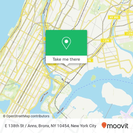 E 138th St / Anns, Bronx, NY 10454 map