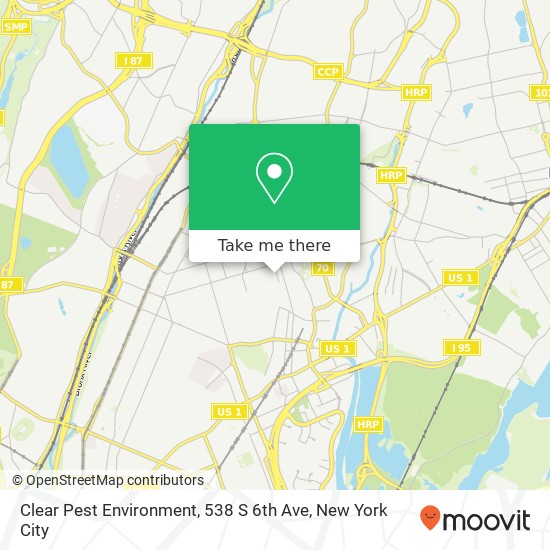 Mapa de Clear Pest Environment, 538 S 6th Ave