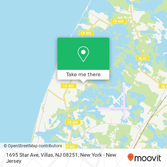 1695 Star Ave, Villas, NJ 08251 map