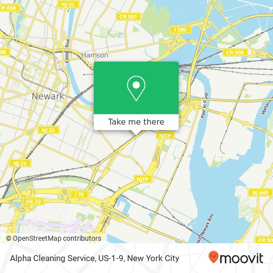 Mapa de Alpha Cleaning Service, US-1-9