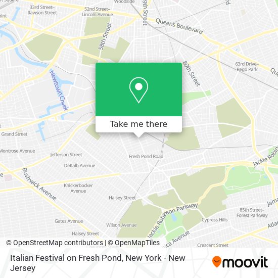 Italian Festival on Fresh Pond map