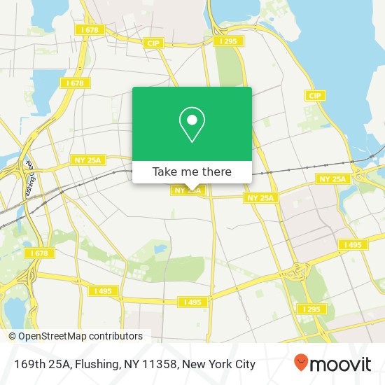 169th 25A, Flushing, NY 11358 map