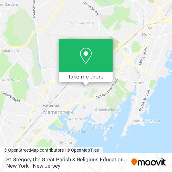 St Gregory the Great Parish & Religious Education map