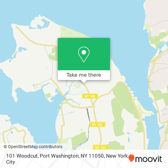 Mapa de 101 Woodcut, Port Washington, NY 11050