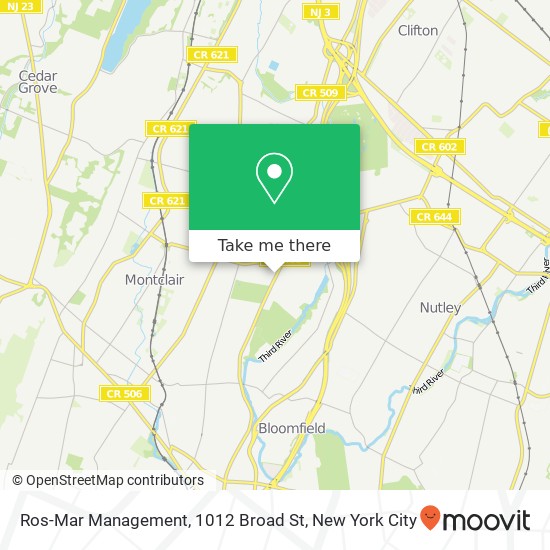 Mapa de Ros-Mar Management, 1012 Broad St
