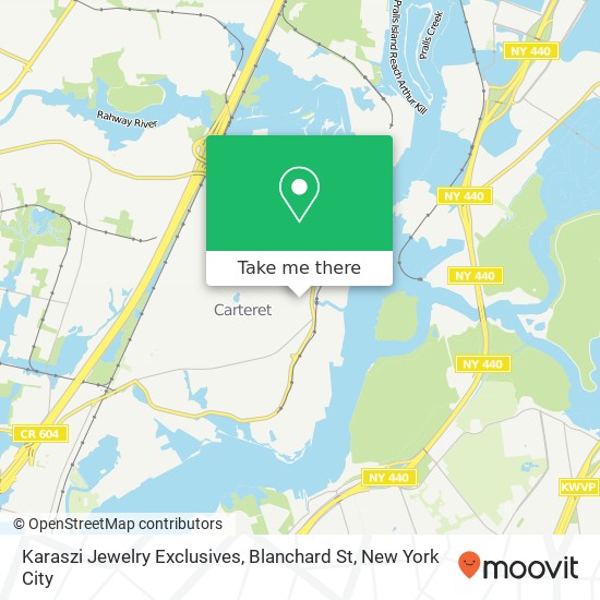 Karaszi Jewelry Exclusives, Blanchard St map