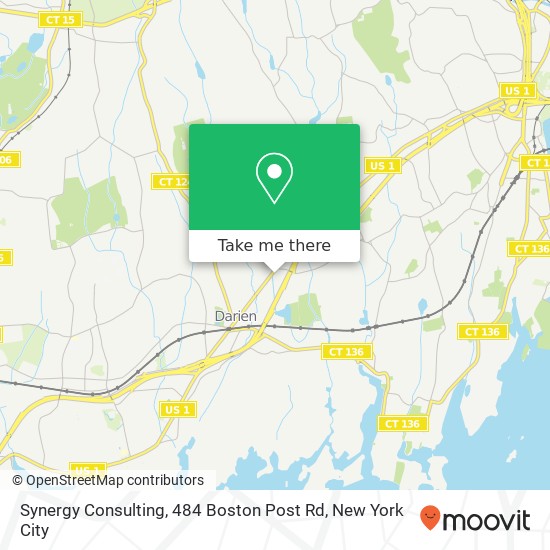 Mapa de Synergy Consulting, 484 Boston Post Rd