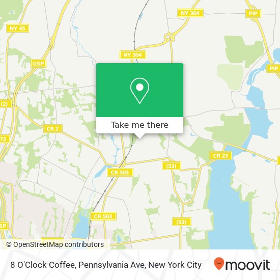 8 O'Clock Coffee, Pennsylvania Ave map
