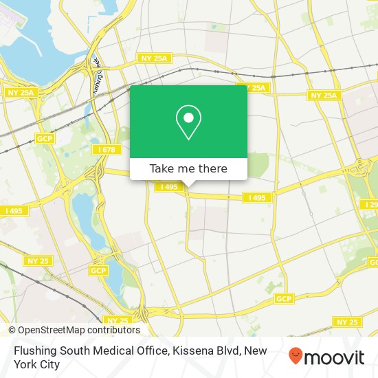 Flushing South Medical Office, Kissena Blvd map