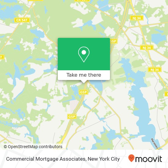 Commercial Mortgage Associates, CR-549 map