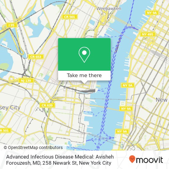 Advanced Infectious Disease Medical: Avisheh Forouzesh, MD, 258 Newark St map