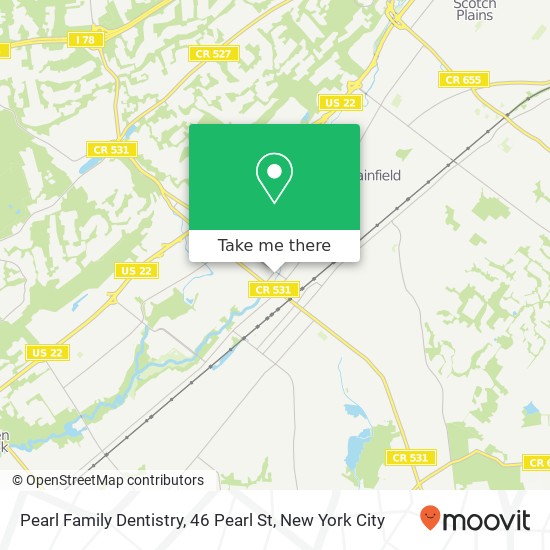 Mapa de Pearl Family Dentistry, 46 Pearl St