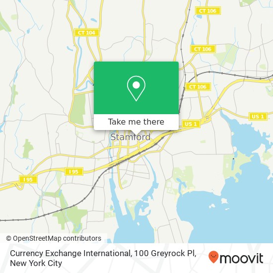 Currency Exchange International, 100 Greyrock Pl map