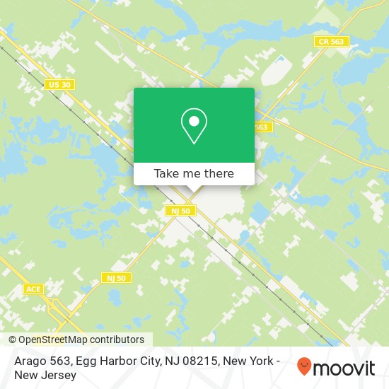 Mapa de Arago 563, Egg Harbor City, NJ 08215