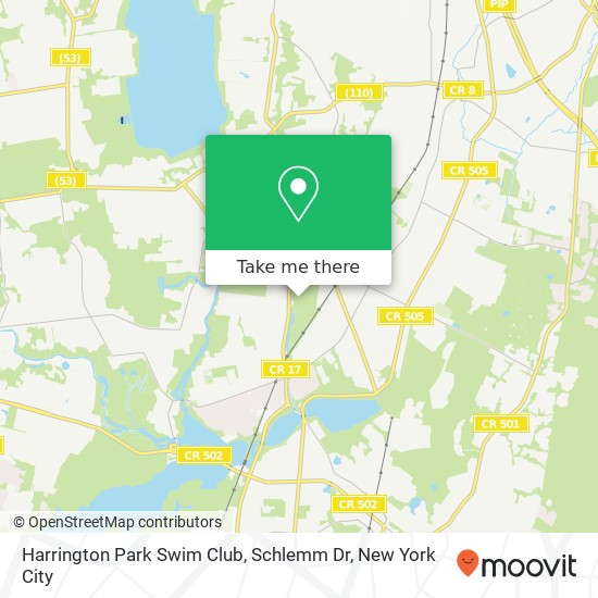 Harrington Park Swim Club, Schlemm Dr map