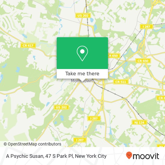 Mapa de A Psychic Susan, 47 S Park Pl