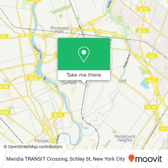 Meridia TRANSIT Crossing, Schley St map