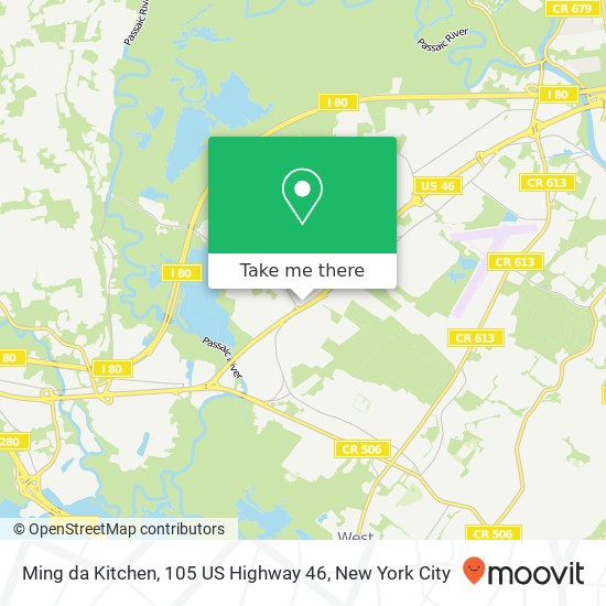 Mapa de Ming da Kitchen, 105 US Highway 46