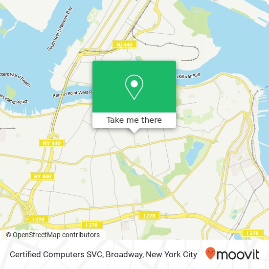 Mapa de Certified Computers SVC, Broadway