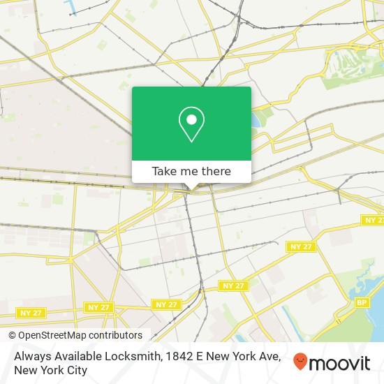 Always Available Locksmith, 1842 E New York Ave map