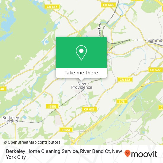 Mapa de Berkeley Home Cleaning Service, River Bend Ct