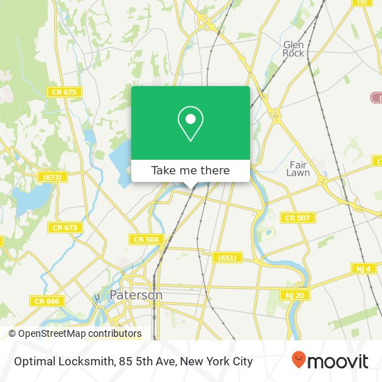 Mapa de Optimal Locksmith, 85 5th Ave