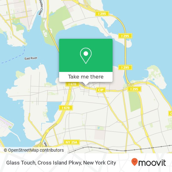 Mapa de Glass Touch, Cross Island Pkwy