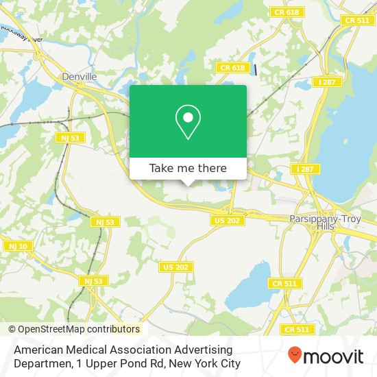 American Medical Association Advertising Departmen, 1 Upper Pond Rd map