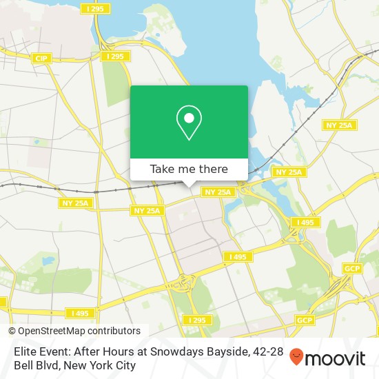 Elite Event: After Hours at Snowdays Bayside, 42-28 Bell Blvd map