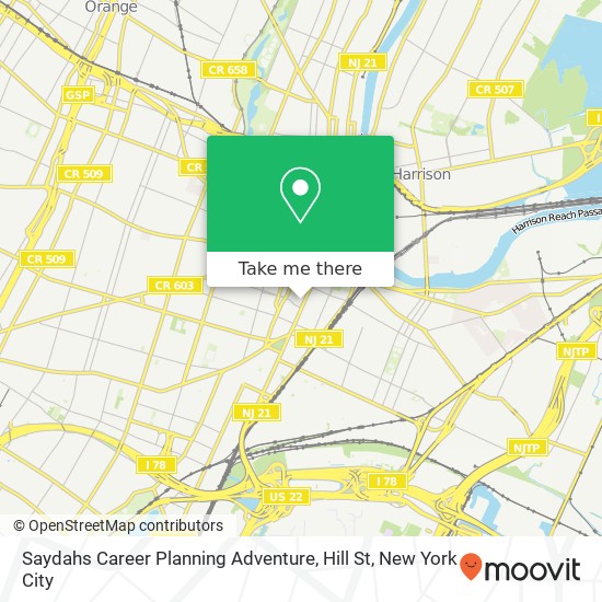 Mapa de Saydahs Career Planning Adventure, Hill St