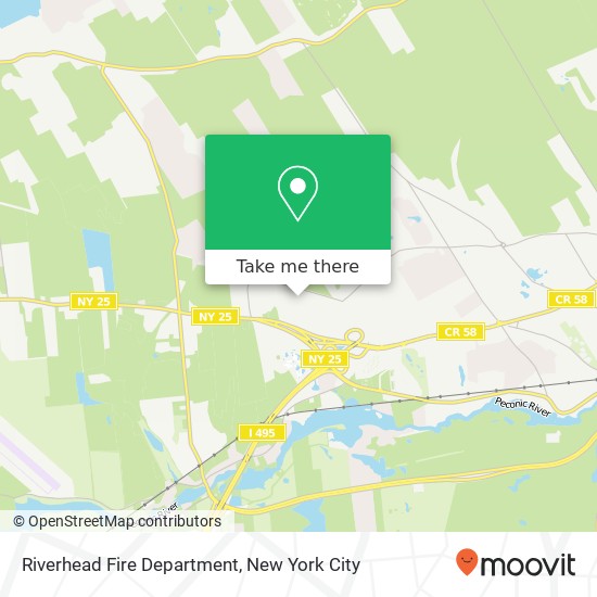 Riverhead Fire Department map