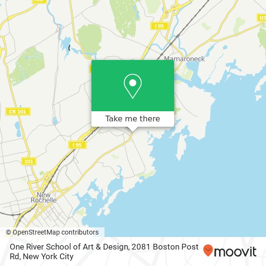 One River School of Art & Design, 2081 Boston Post Rd map