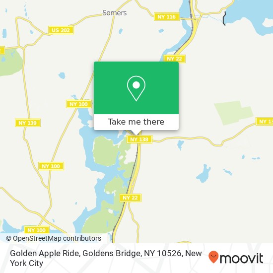 Mapa de Golden Apple Ride, Goldens Bridge, NY 10526