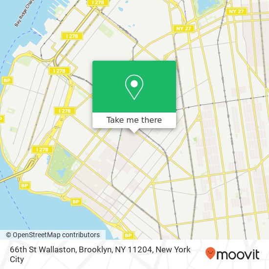 66th St Wallaston, Brooklyn, NY 11204 map