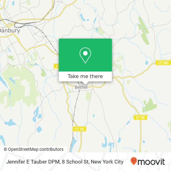 Jennifer E Tauber DPM, 8 School St map