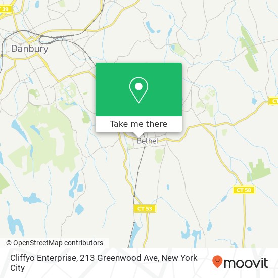 Mapa de Cliffyo Enterprise, 213 Greenwood Ave